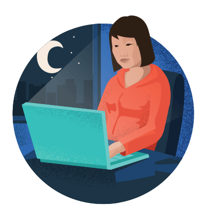 Nighttime illustration